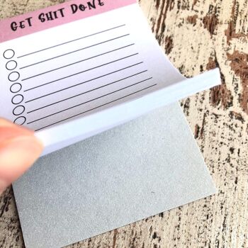 Get Shit Done - To Do List - A7 25 feuilles - Philodendron Pink Princess 6