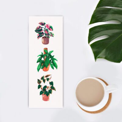 Marque-page Philodendron Amoureux