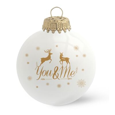 You & Me Christmas bauble