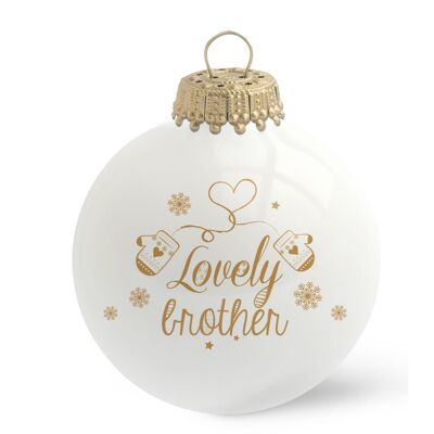 Lovely Brother Christmas bauble