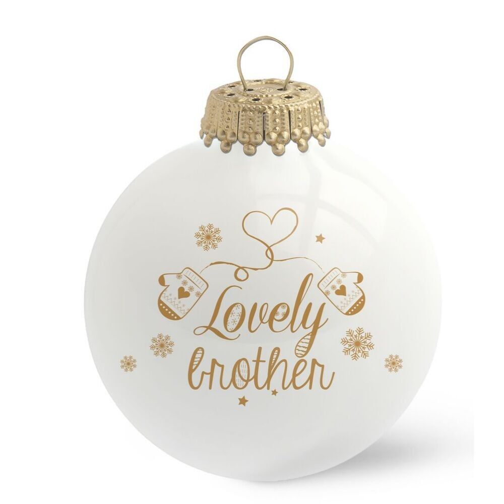 Lovely Brother Weihnachtskugel – Glas