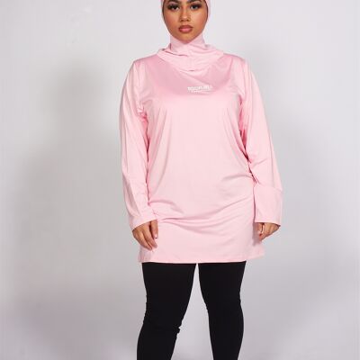 Farfalla rosa - Abbigliamento sportivo modesto da donna