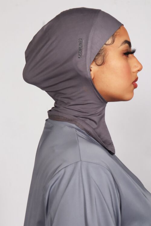 Core Charcoal- Breathable Sports Hijab