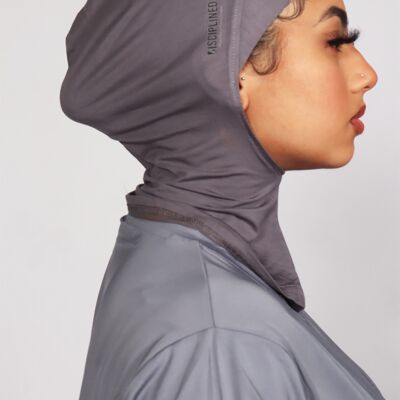 Hijab deportivo transpirable Core Charcoal