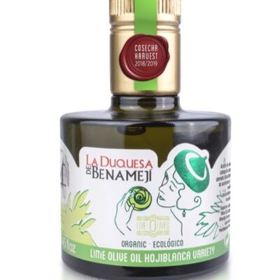 Aceite Ecológico de Oliva Virgen Extra Premium con sabor Lima BIO- DUQUESA DE BENAMEJÍ 250ML -  olive oil flavored