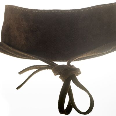 Elvy Fashion - 50946 Suede Belt Women - Brown - One Size