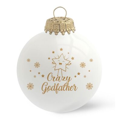Crazy Godfather Christmas bauble
