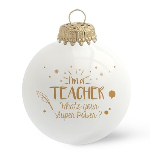 Boule de Noël I'm a Teacher