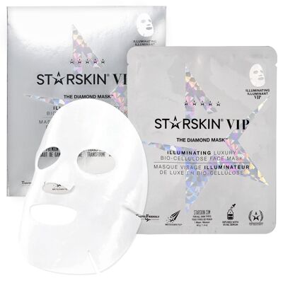 VIP The Diamond Mask™ Masque Visage Illuminateur Bio-Cellulose