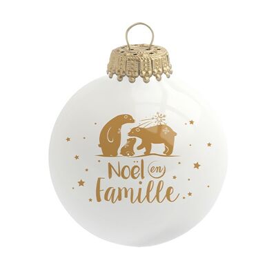 Pallina di Natale in famiglia