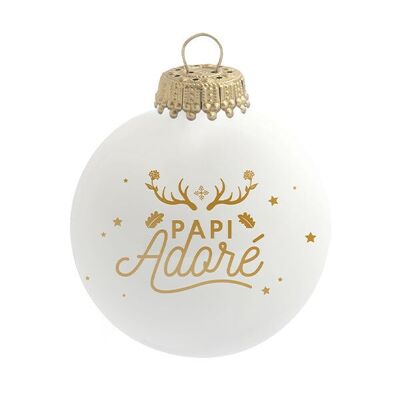 Palla di Natale dell'amato nonno - vetro