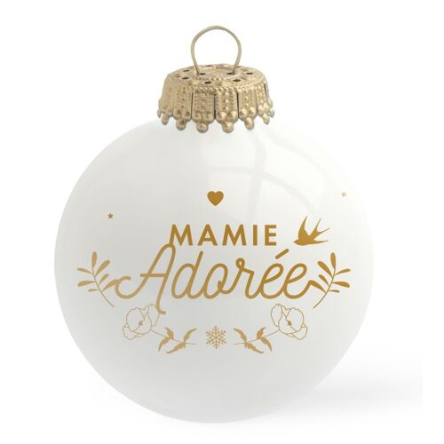 Boule de Noël Mamie adorée