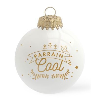 Boule de Noël Parrain Cool