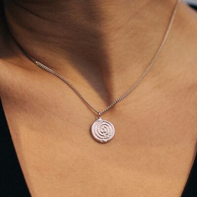 SPOOL OF LIFE NECKLACE Silver
