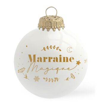 Boule de Noël Marraine Magique 1