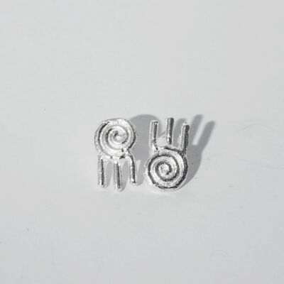 LUCKY CHARM STUDS Silver