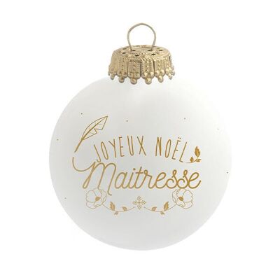 Feliz Navidad Señora Adorno De Navidad - vidrio