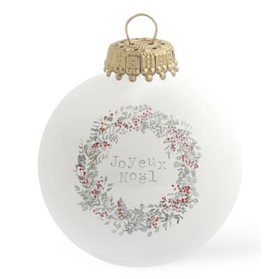 Tenderly Fairy Christmas bauble "Merry Christmas" mat fitnition