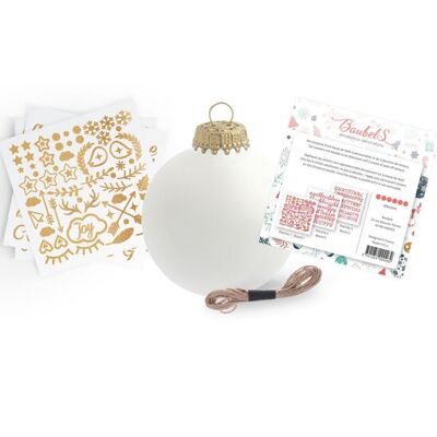 Kit de pegatinas de bolas navideñas DIY