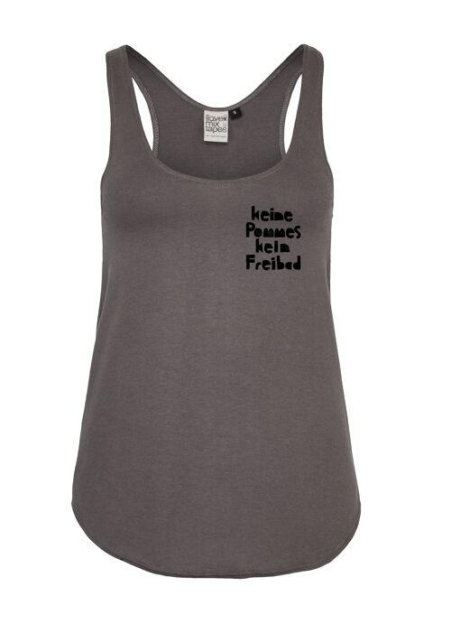 ILK3 Keine Pommes kein Freibad Tank Top Made in Kenia - black