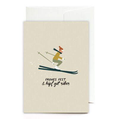 Greeting card - Merry Christmas and a good way to go