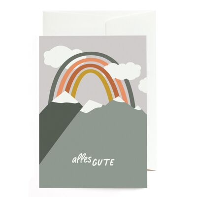 Tarjeta de cumpleaños - arcoiris