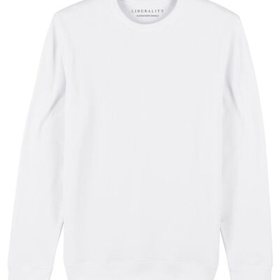 Basic unisex sweater white