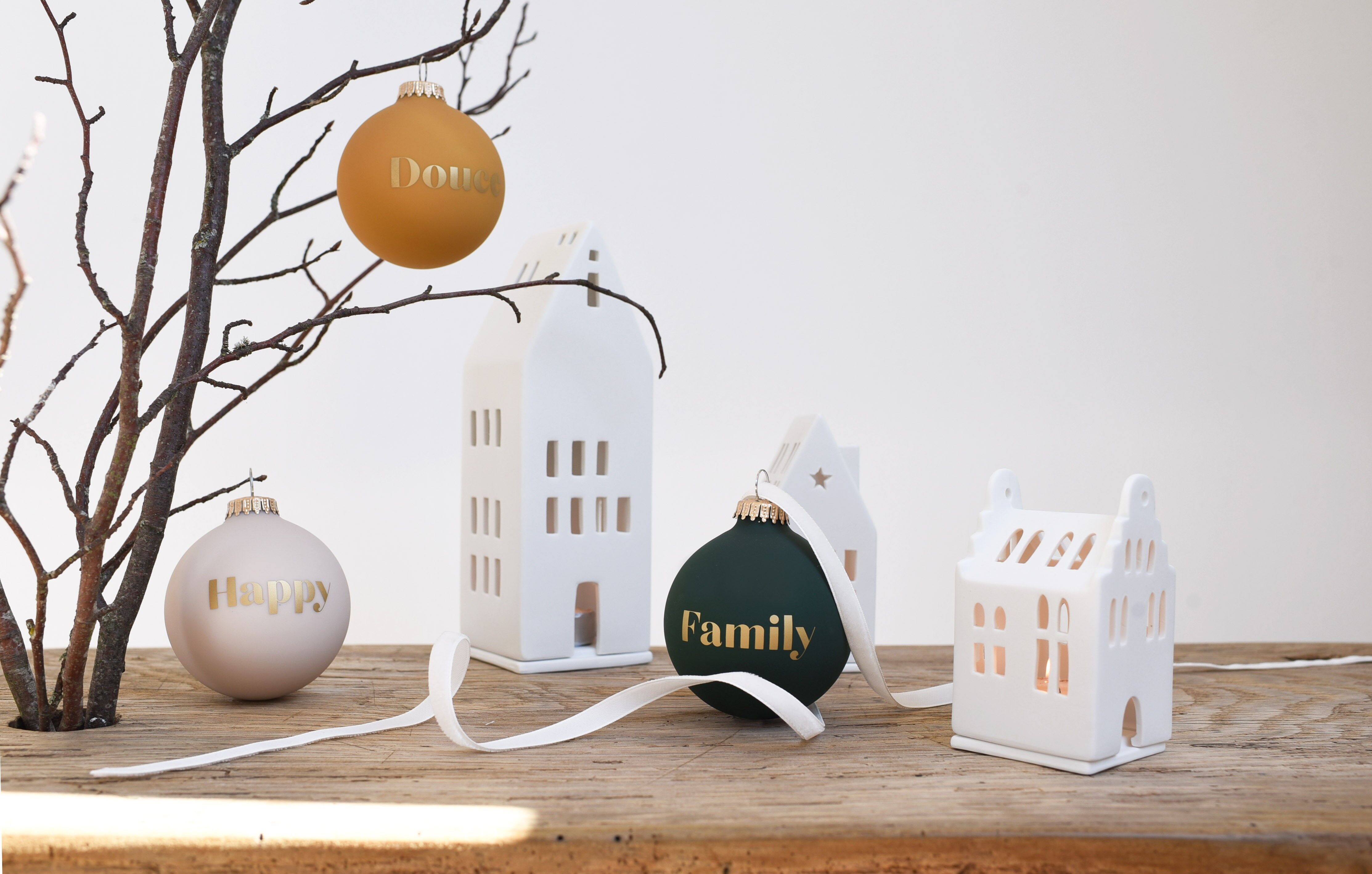 Eternal Love Weihnachtskugel – Puderrosa