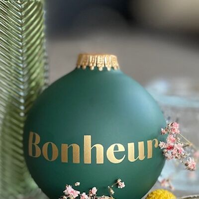 Christmas bauble Eternal Love color christmas green