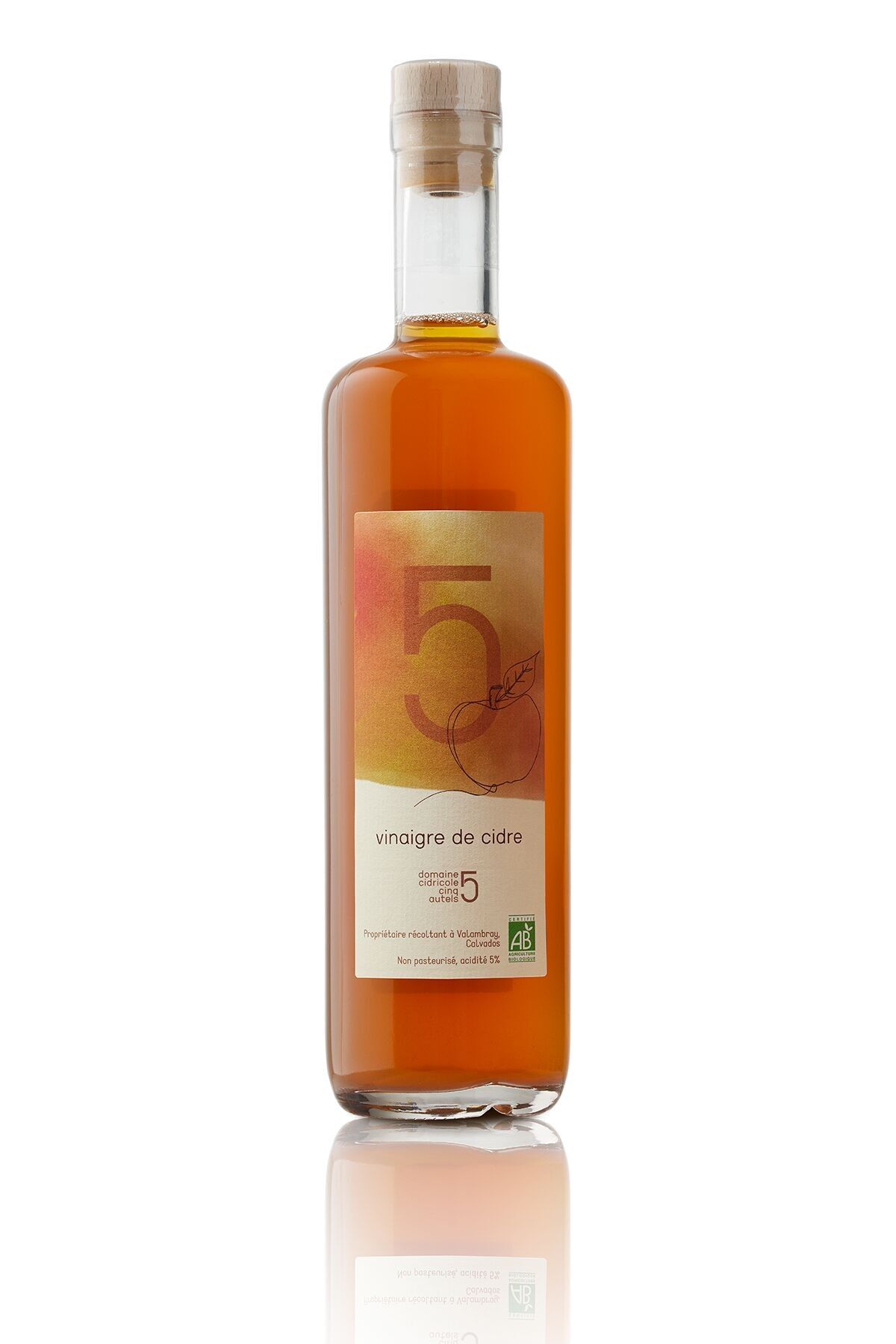 Vinaigre de cidre bio (50cl) - non filtré non pasteurisé (contient sa mère)