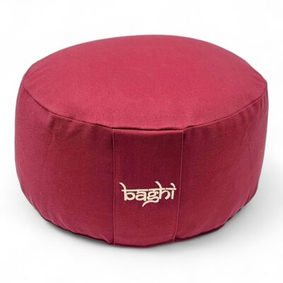 Meditation cushion round bio basic bordeaux