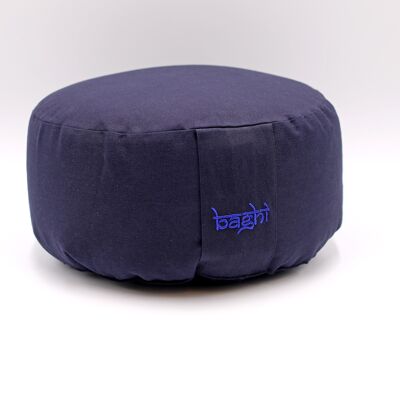 Meditation cushion round bio basic dark blue
