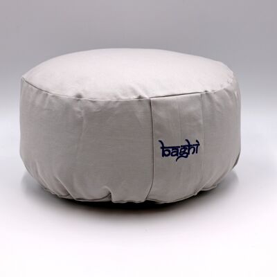 Meditation cushion round bio basic light gray