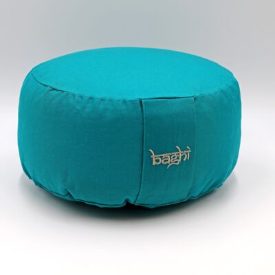 Coussin de méditation rond bio basic petrol