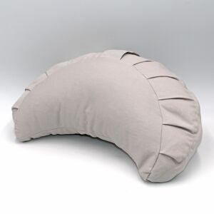 Coussin de méditation demi-lune bio basic gris clair