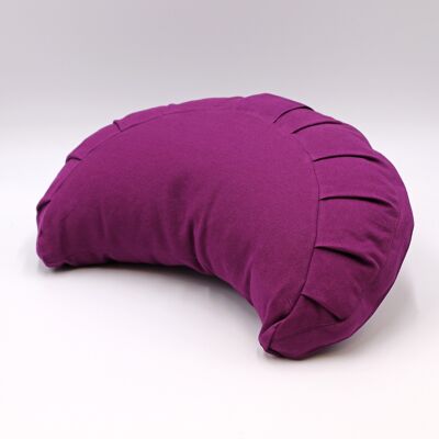 Coussin de méditation demi lune bio basic violet