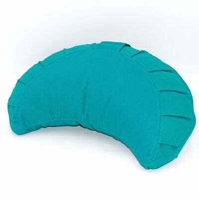 Coussin de méditation demi-lune bio basic petrol