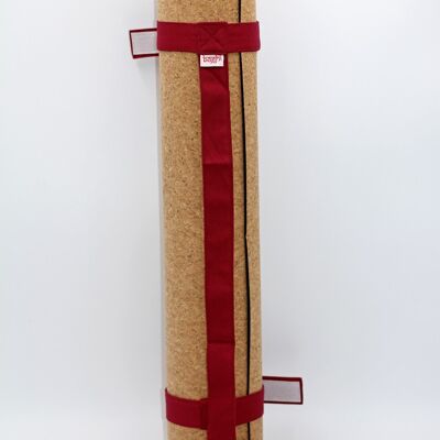 Yoga mat strap uni bordeaux bio