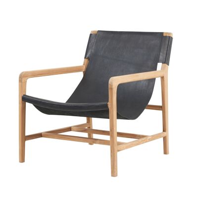 Charleston lounge chair 68x68x79 black