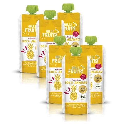 Purée de fruits ananas BIO - lot de 8