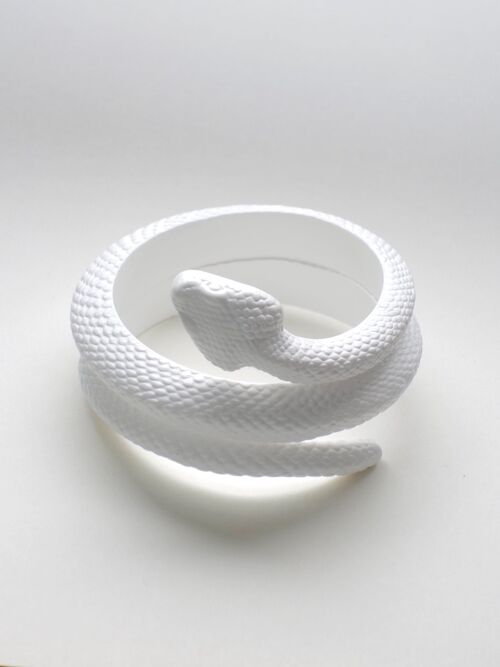 Snake Bracelet - White