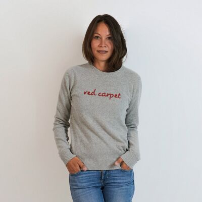 Women sweater heather grey - to customize -