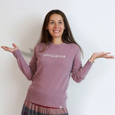 Women sweater heather pink - to customize -