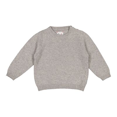 Baby sweater heather grey