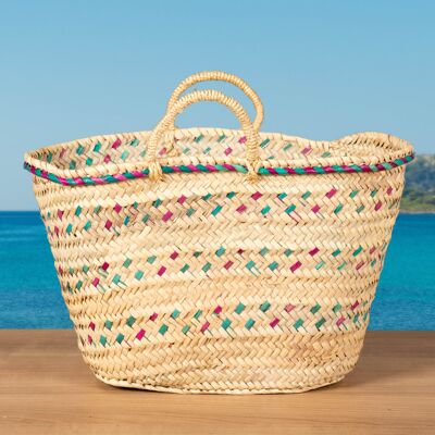 70 LARGE BASKET WITH SHORT HANDLES