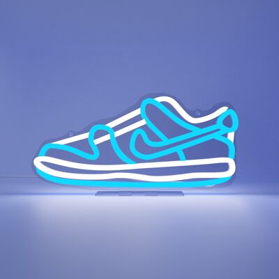Light Blue Dunked Sneaker LED Neon Sign - EU Plug
