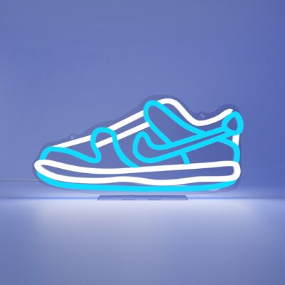 Light Blue Dunked Sneaker LED Neon Sign - UK Plug