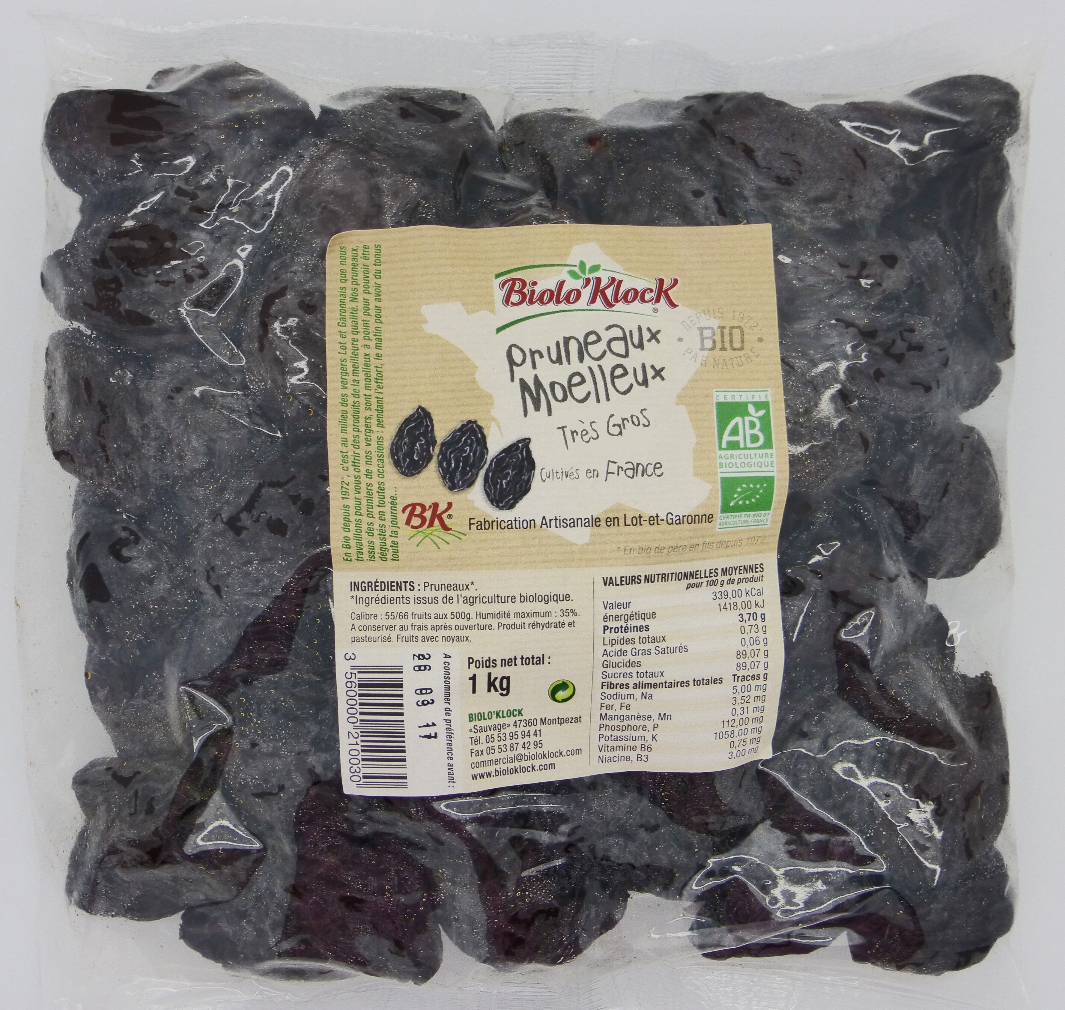 Very large prunes 44/55 2.5kg (rehydrated)