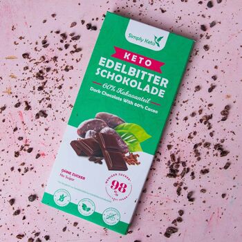 barre de chocolat noir Keto | 60% de cacao 2