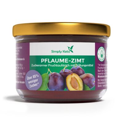 Plum fruit spread with erythritol 230g